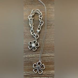 Matching Tiffany & Co. bracelet and necklace flower set